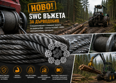 НОВО! SWC въжета за дърводобив